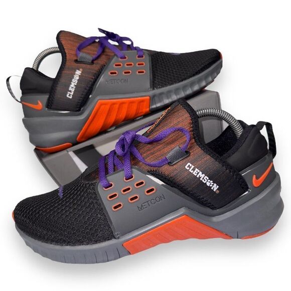 Nike Free X Metcon 2 Performance Sneakers "Clemson Tigers" CQ8150-001 Men's 8.5 - Picture 1 of 11